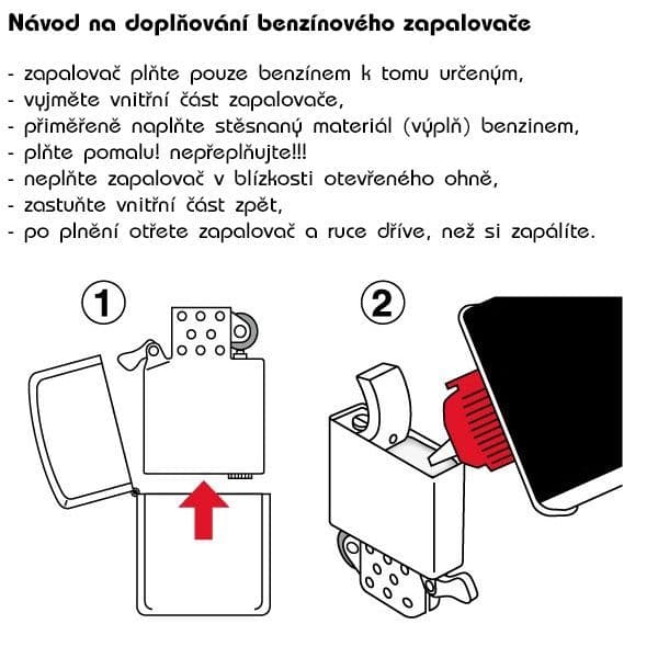 Remo Benzínový zapalovač stříbrně lakovaný - 07656 - náhled 2