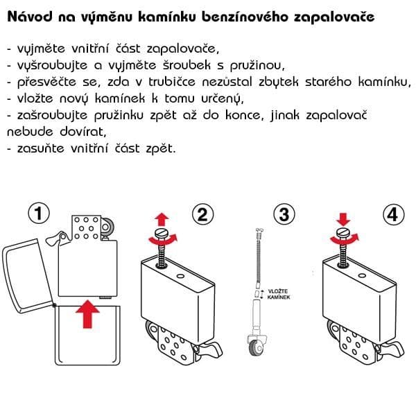 Remo Benzínový zapalovač stříbrně lakovaný - 07656 - náhled 3