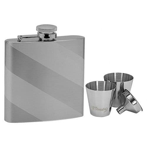 Lucca di Maggio Ocelová kapesní lahev - placatka 180ml + 2 kalíšky 30ml a trychtýřek - 97051 - náhled 1