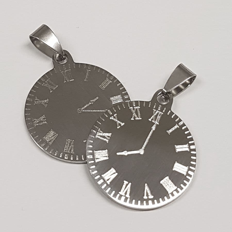 S4U Ocelový přívěsek kulatý 20 mm - DR1167-M - náhled 3