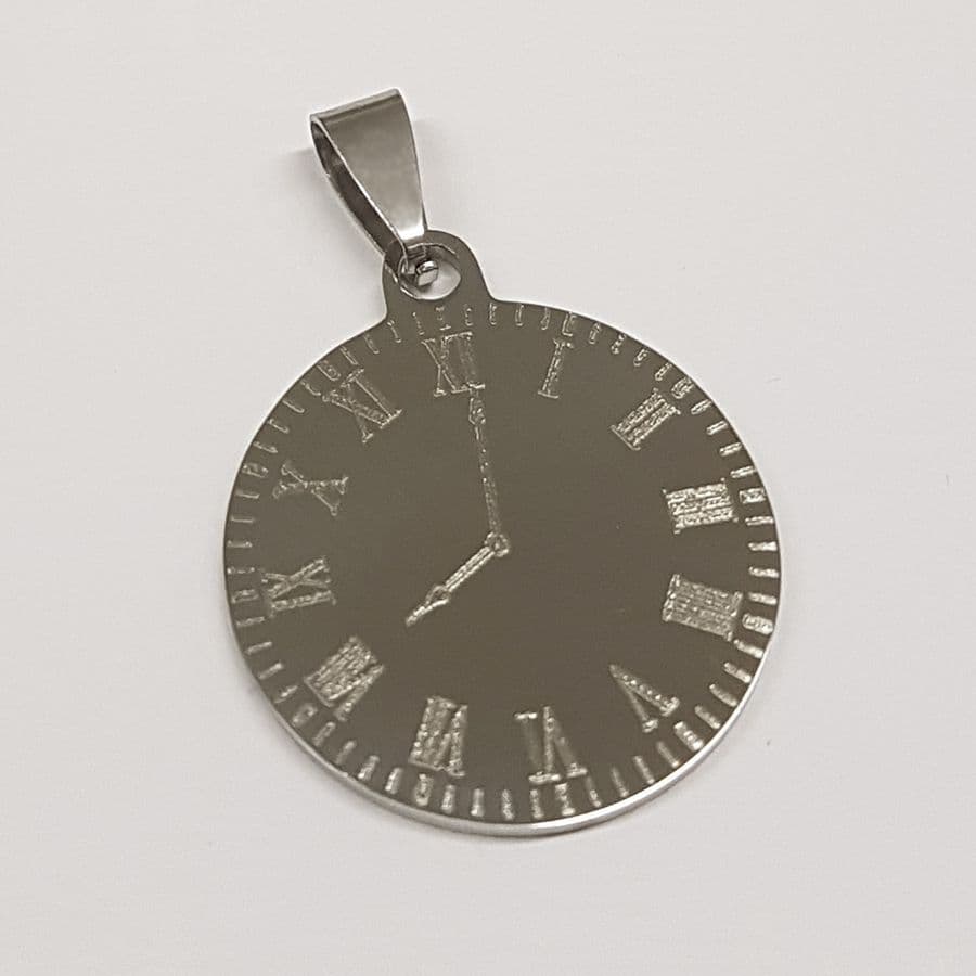 S4U Ocelový přívěsek kulatý 20 mm - DR1167-M - náhled 4