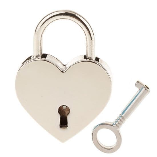 S4U Zámeček lásky - srdíčko stříbrné, rozměr 39 x 30 mm - ZA0022 - náhled 1