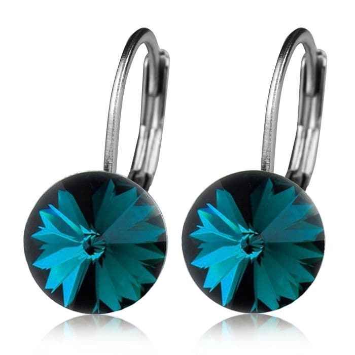 S4U Ocelové náušnice -  Blue Zircon, 8 mm - NBSS08-BZ