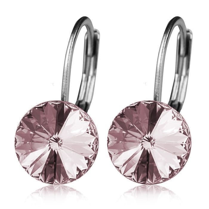 S4U Ocelové náušnice - Light Pink, 8 mm - NBSS08-LP