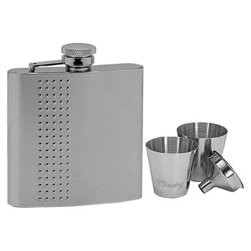 Lucca di Maggio Ocelová kapesní lahev - placatka 180ml + 2 kalíšky 30ml a trychtýřek - 97056 - náhled 1