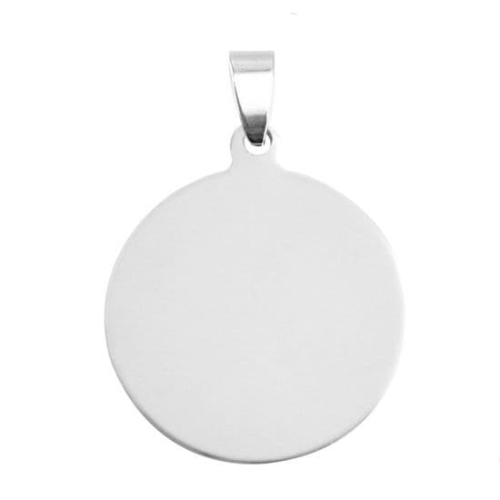 Ocelový přívěsek kulatý 30 mm - DR1167-XL - náhled 1