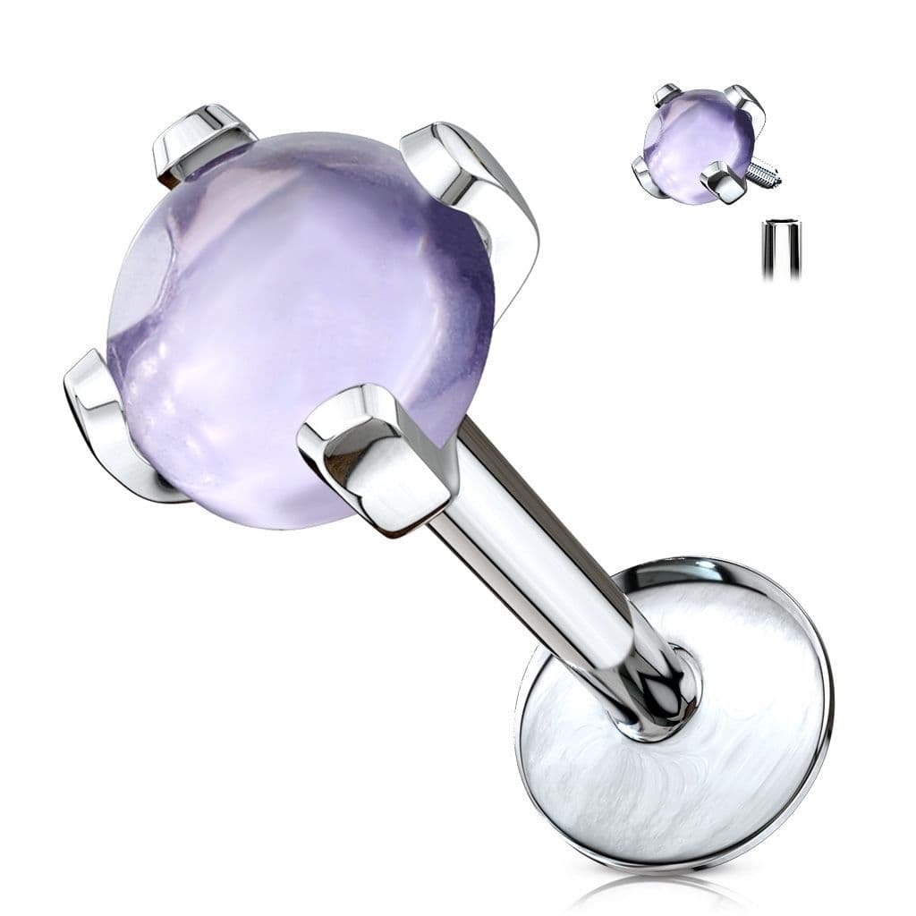 Labreta / piercing do brady, Ametyst - LB0002-AM
