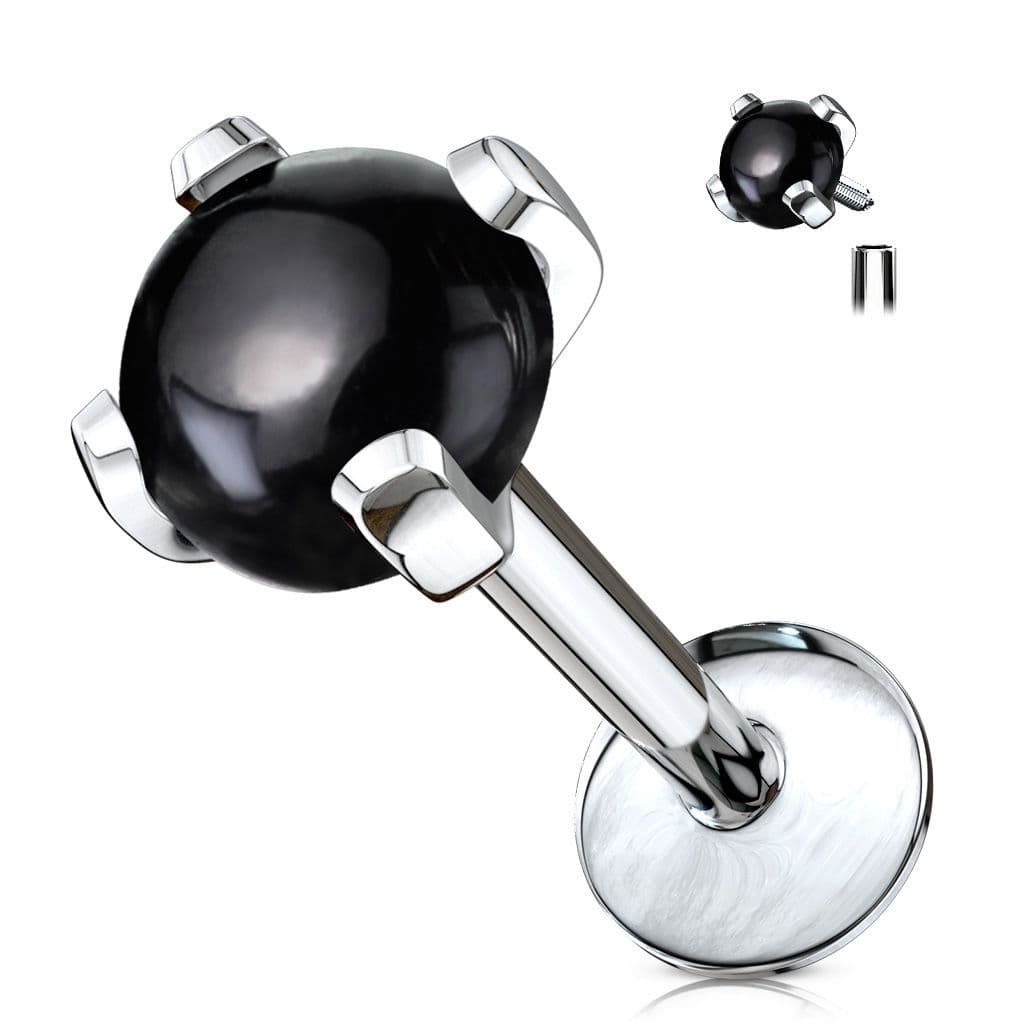 Labreta / piercing do brady, Achát - LB0002-ACH