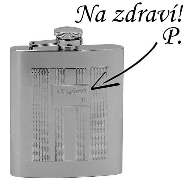 Lucca di Maggio Ocelová kapesní lahev - placatka 180ml v dárkovém balení - 97037 - náhled 2