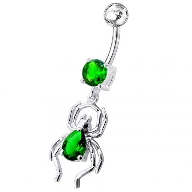S4U Stříbrný piercing do pupíku - pavouček (fialová) - BP01095-A - náhled 5