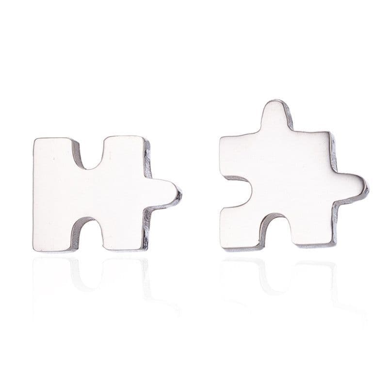 S4U Ocelové náušnice PUZZLE - OPN1042-ST