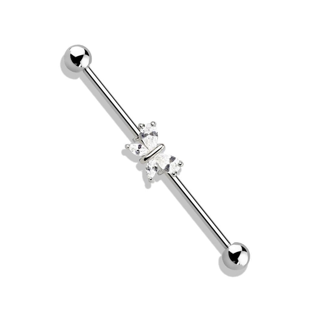 Industrial piercing - motýlek - ID01031-ST - náhled 1