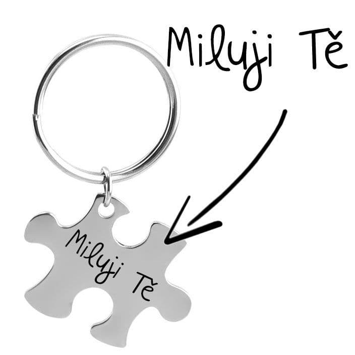 S4U Ocelový přívěsek na klíče - puzzle - OPT1008-P - náhled 4