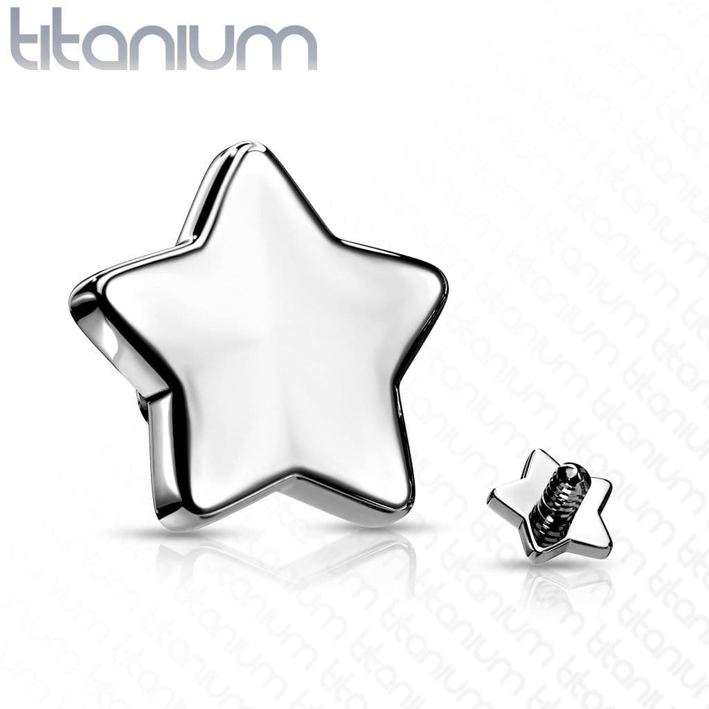 S4U Ozdobná hvězdička dermálu TITAN, závit 1,6 mm, rozměr 4 mm - TIT1082