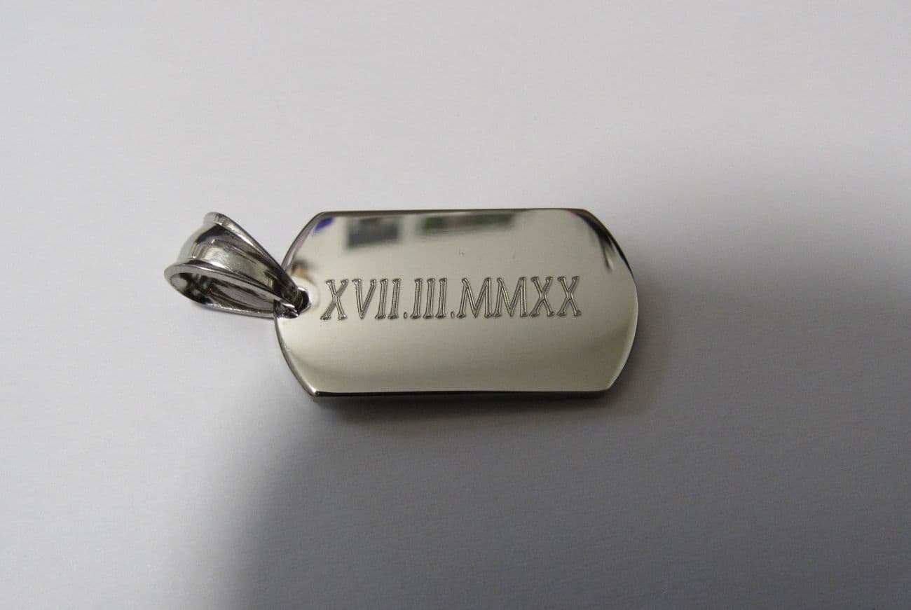 Přívěsek chirurgická ocel známka K26245 - náhled 3