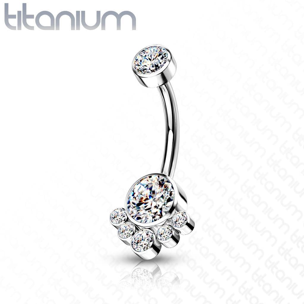 Piercing do pupíku - TITAN (duhová) - TIT1104-AB - náhled 3
