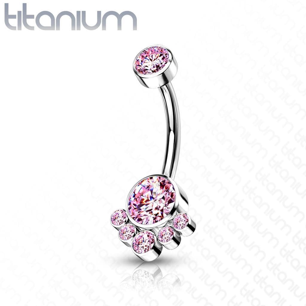 Piercing do pupíku - TITAN (duhová) - TIT1104-AB - náhled 4