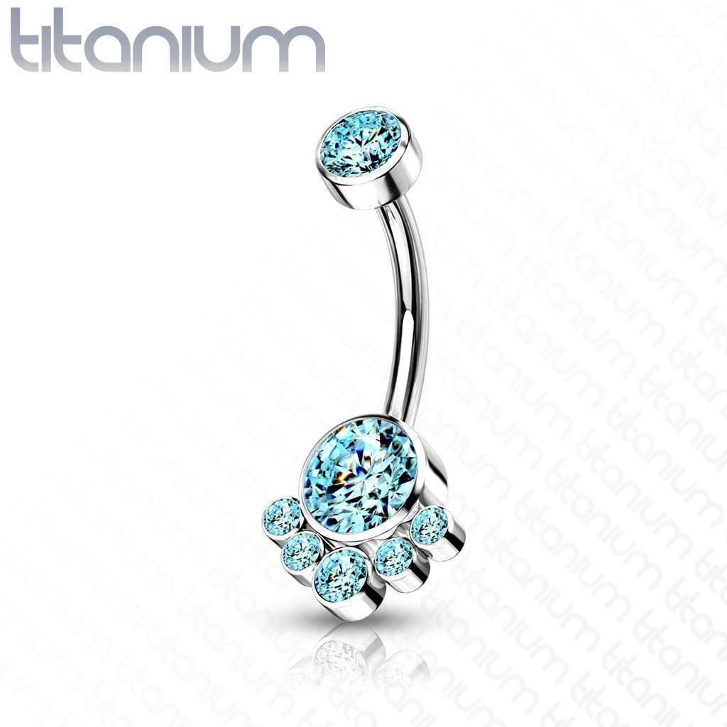 Piercing do pupíku - TITAN (duhová) - TIT1104-AB - náhled 5