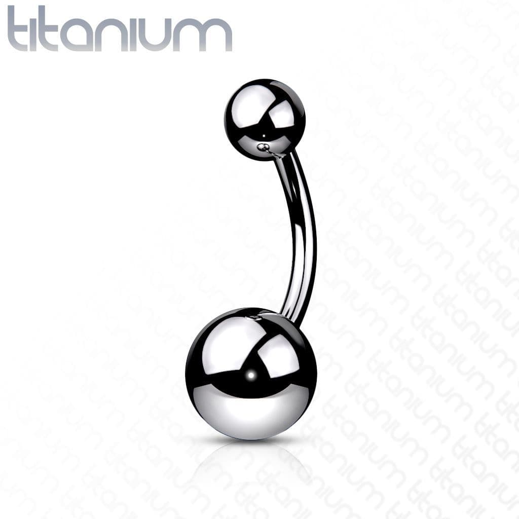 Piercing do pupíku - TITAN (1,6 x 10 mm) - náhled 1