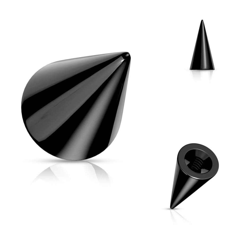 Náhradní černá ocelová špička 1,2 mm - kónus (3 x 3 mm) - ND023K-1233