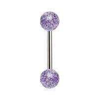 Piercing do jazyka (fialová) - PJ01118-A - náhled 3