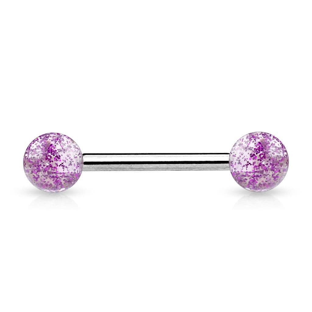 Piercing do jazyka (fialová) - PJ01118-A - náhled 1