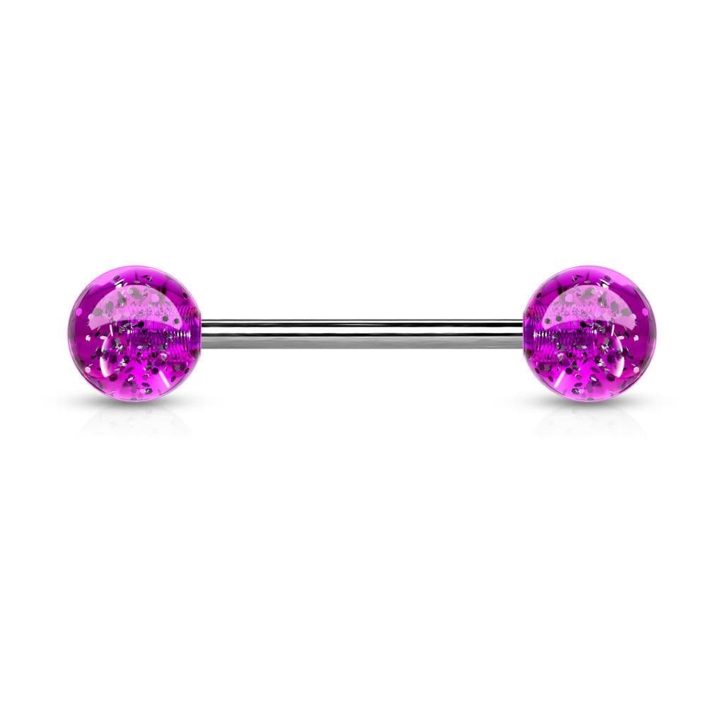 Piercing do jazyka akrylát (modrá) - PJ01148-B - náhled 5