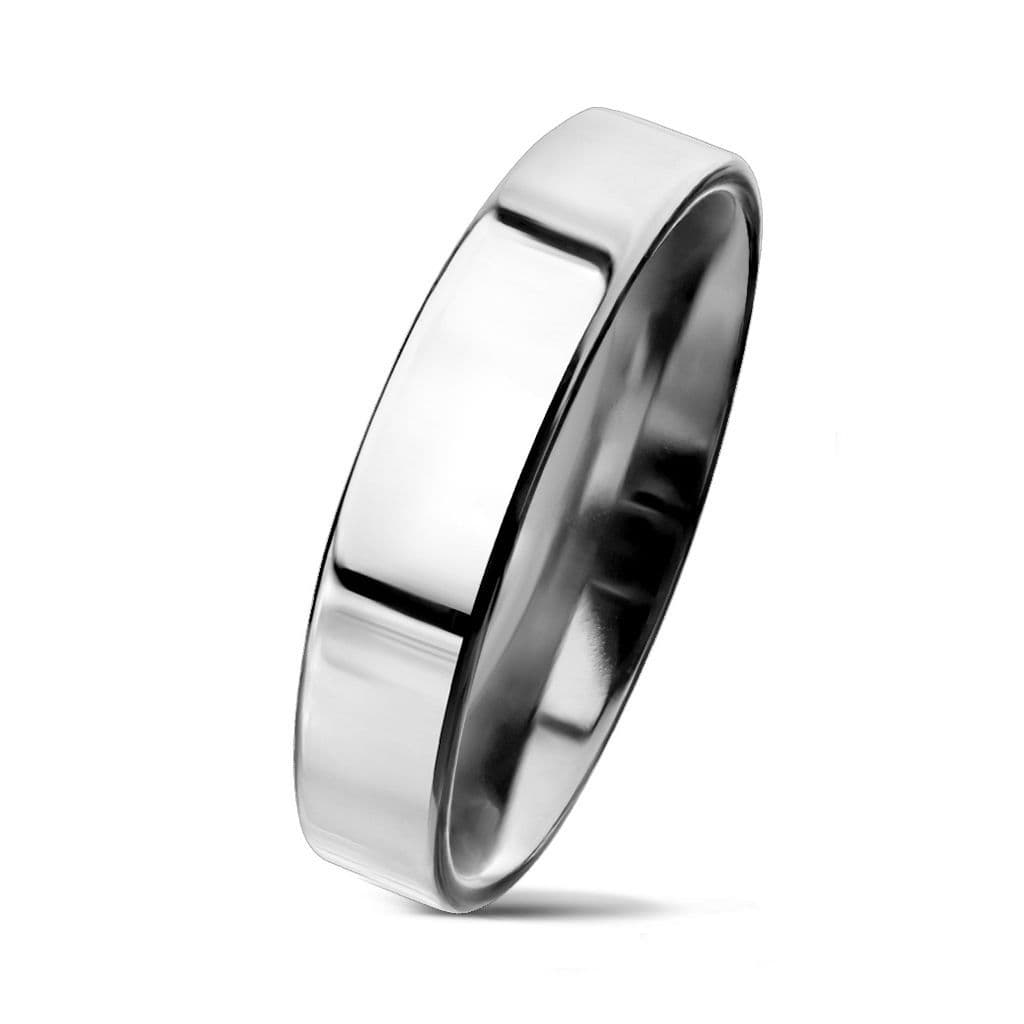 NUBIS NSS3004 Dámský snubní prsten ocel, šíře 4 mm (44) - NSS3004-4-44