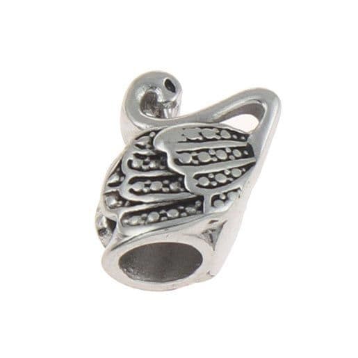 S4U Navlékací ocelový přívěsek korálek - labuť - K0065 - náhled 3