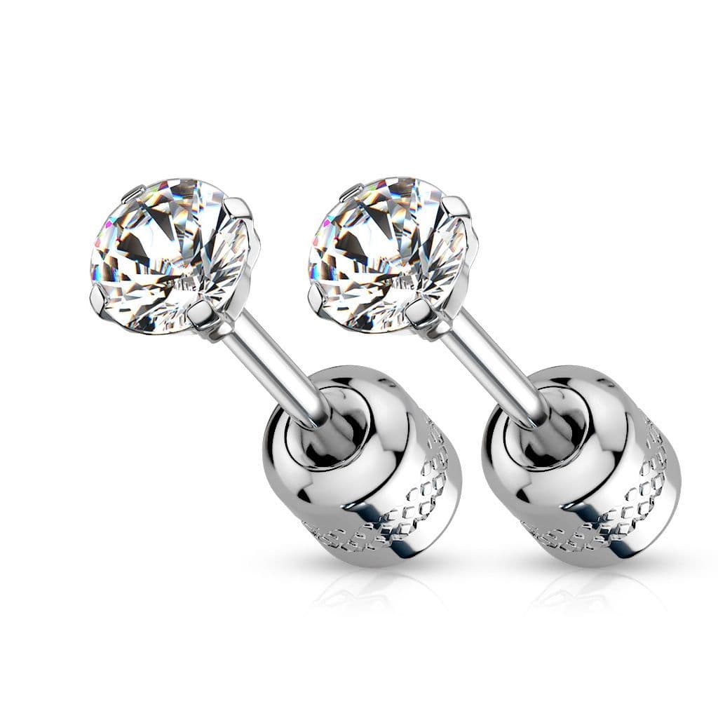 Šroubovací ocelové náušnice (3 mm, 0,7 x 8 mm) - náhled 3