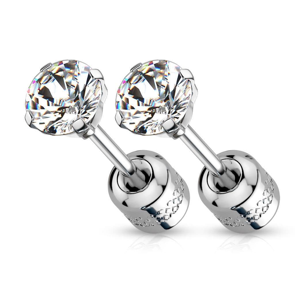 Šroubovací ocelové náušnice (3 mm, 0,7 x 8 mm) - náhled 4