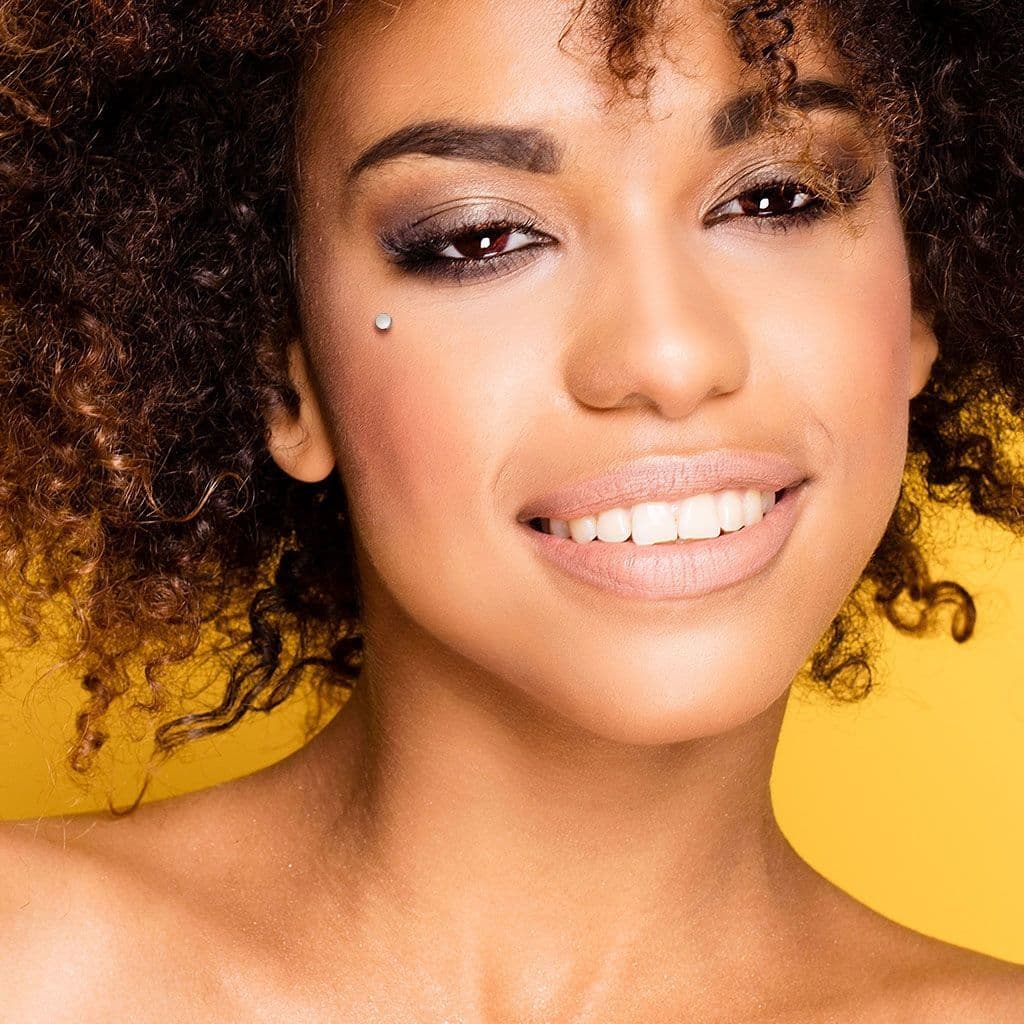 Kompletní microdermal piercing - placka zlacená - MD027-RD - náhled 3