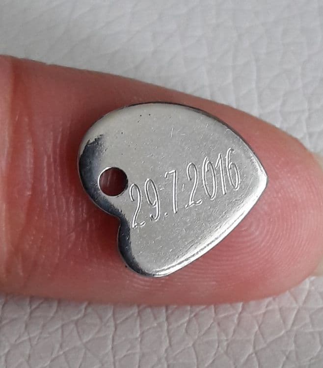 S4U Ocelový přívěsek - mini srdíčko s očkem - DR1095 - náhled 4