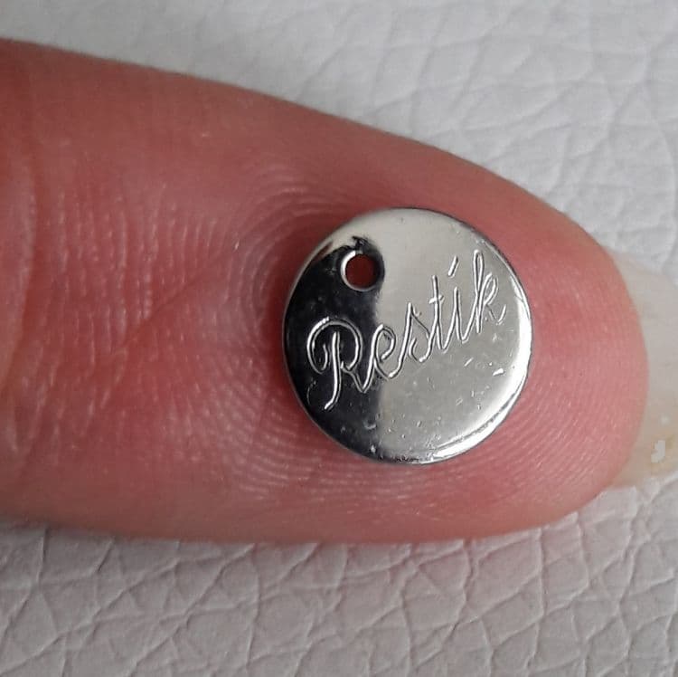 S4U Ocelový přívěsek - mini kolečko s očkem - DR1096 - náhled 3