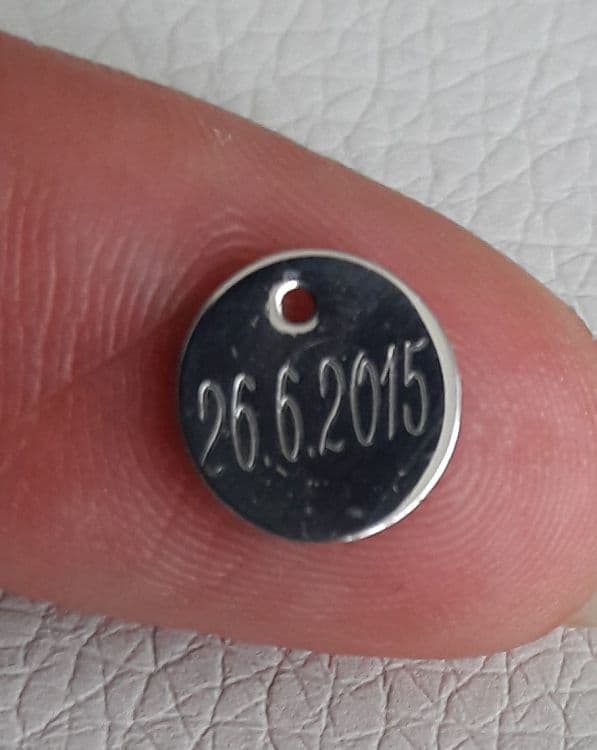 S4U Ocelový přívěsek - mini kolečko s očkem - DR1096 - náhled 5