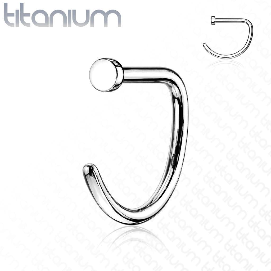 Piercing do nosu - kruh titan (0,8 x 10 mm) - TIT1113-0810