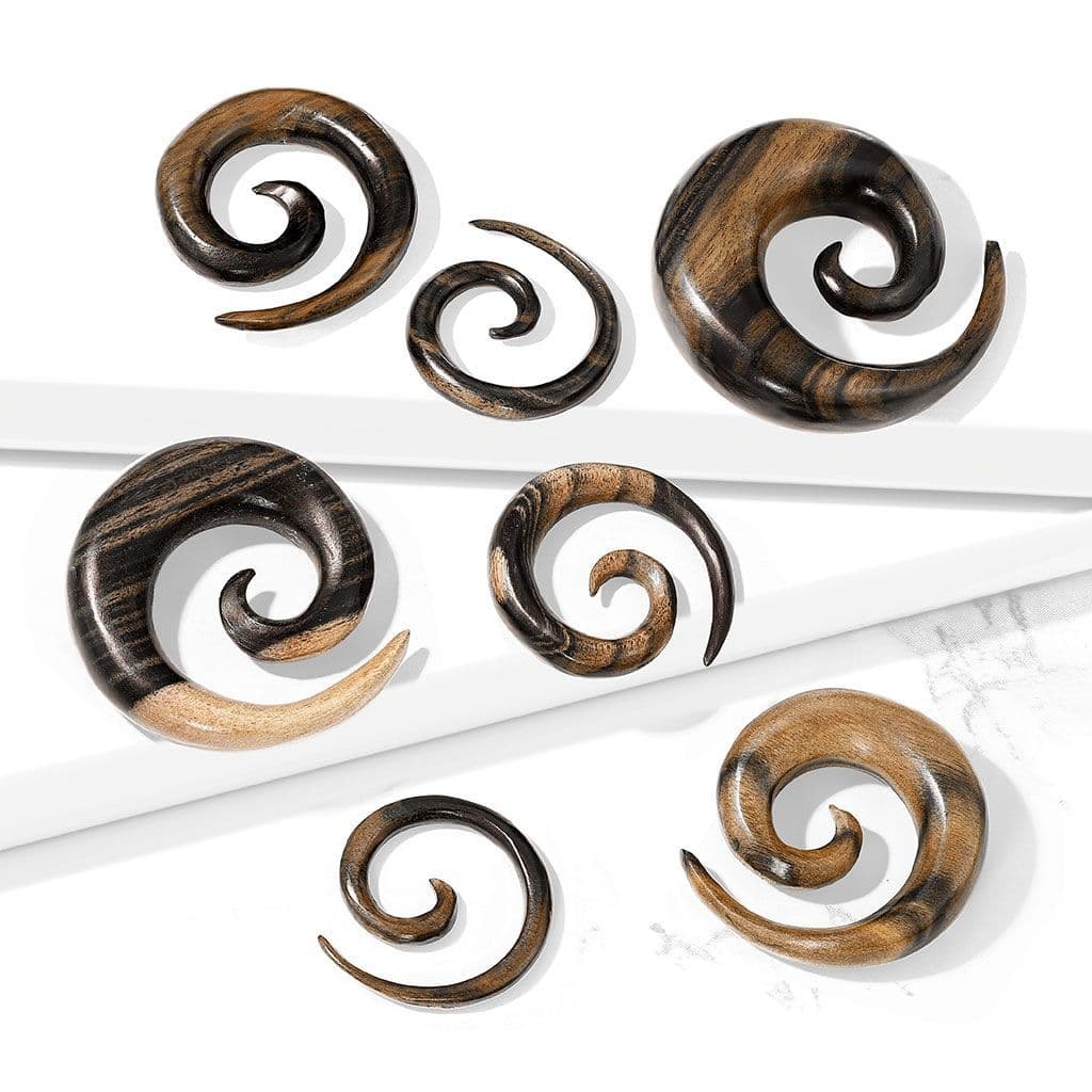 Roztahovák do ucha Ebony Wood (3 mm) - EP1030-03 - náhled 3