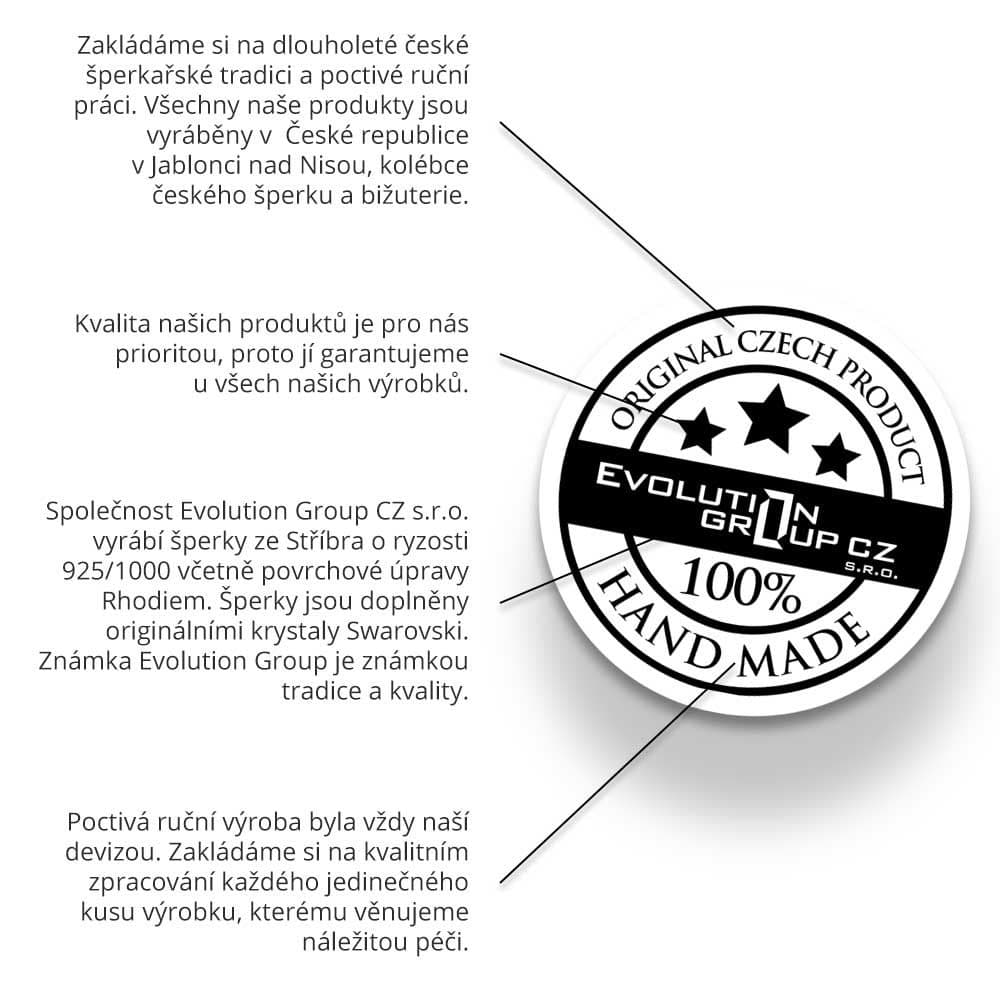 Stříbrný přívěsek s krystaly Swarovski AB efekt srdce 34002.2 - náhled 4