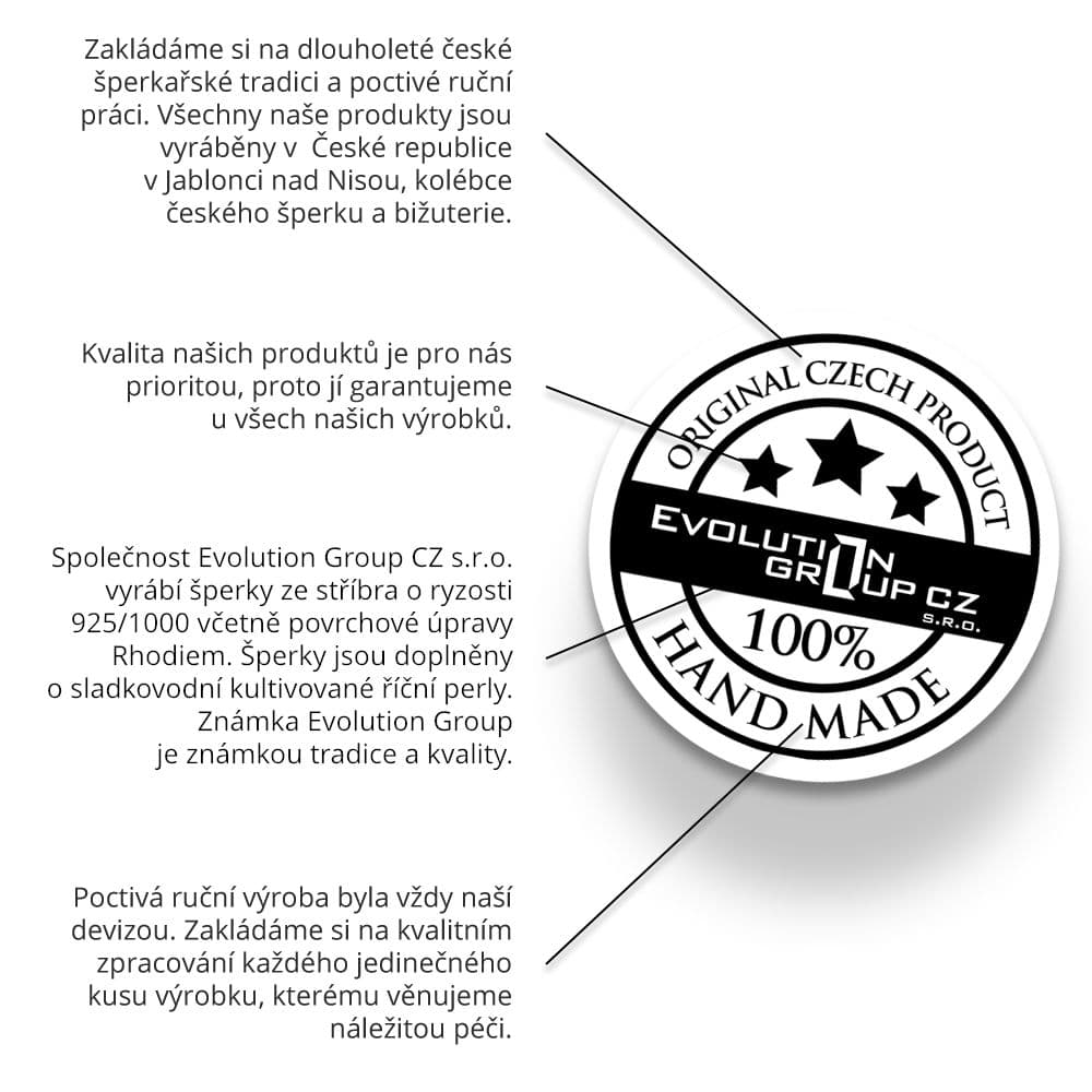 Perlový náramek z pravých říčních perel bílý 23006.1 - náhled 3