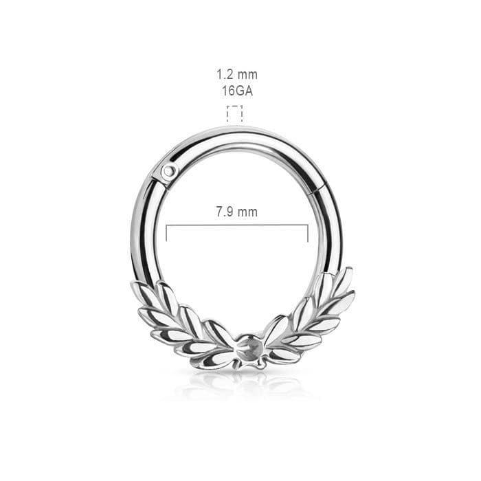 Ocelový piercing do nosu - tragus / helix / septum - NS0040-ST - náhled 2