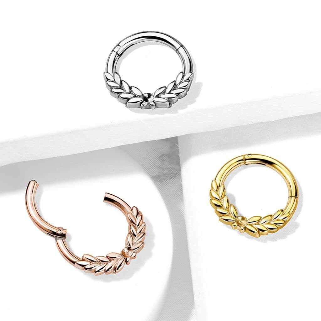 S4U Zlacený ocelový piercing do nosu - tragus / helix / septum - NS0040-RD - náhled 3
