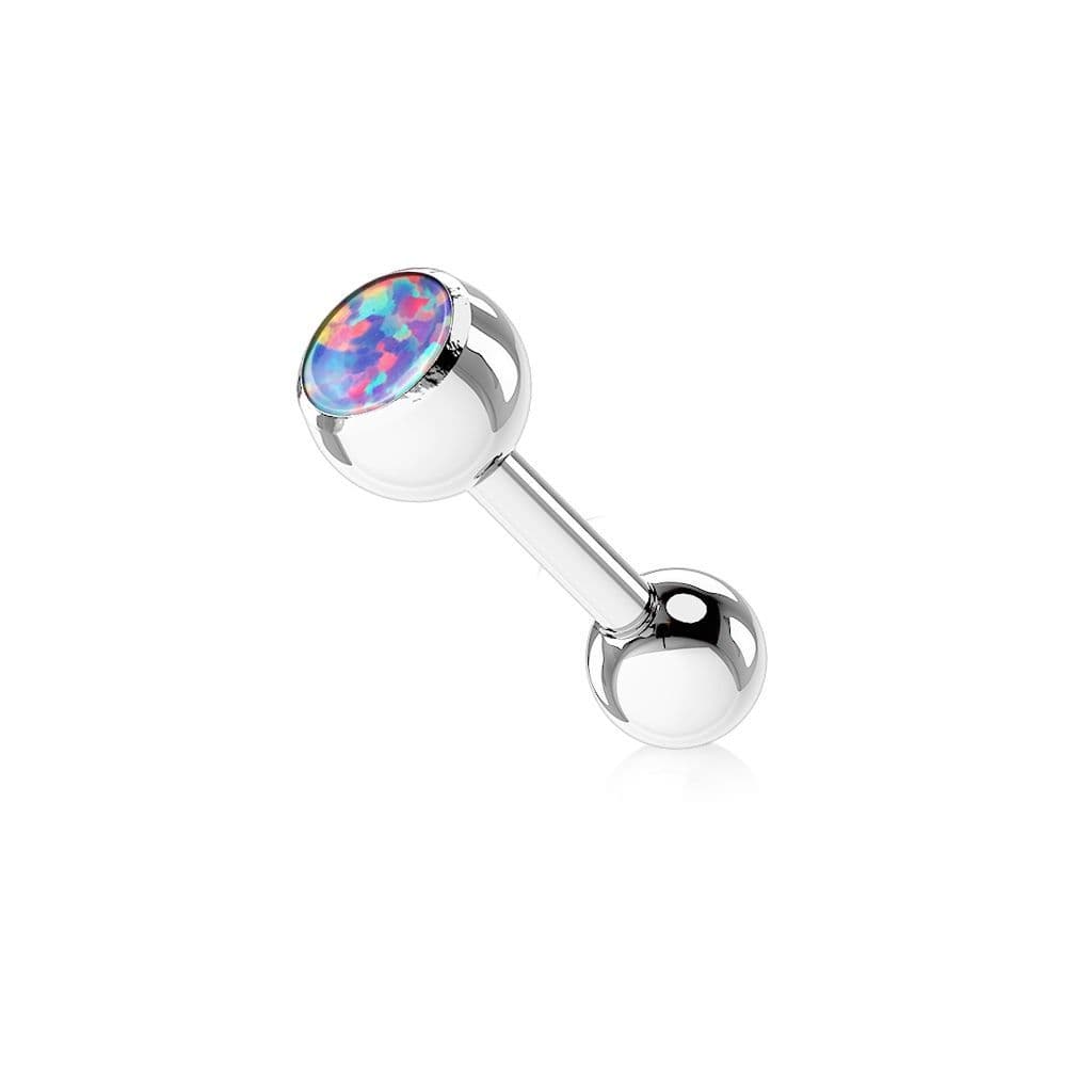 Piercing do jazyka s opálem (bílá) - náhled 3