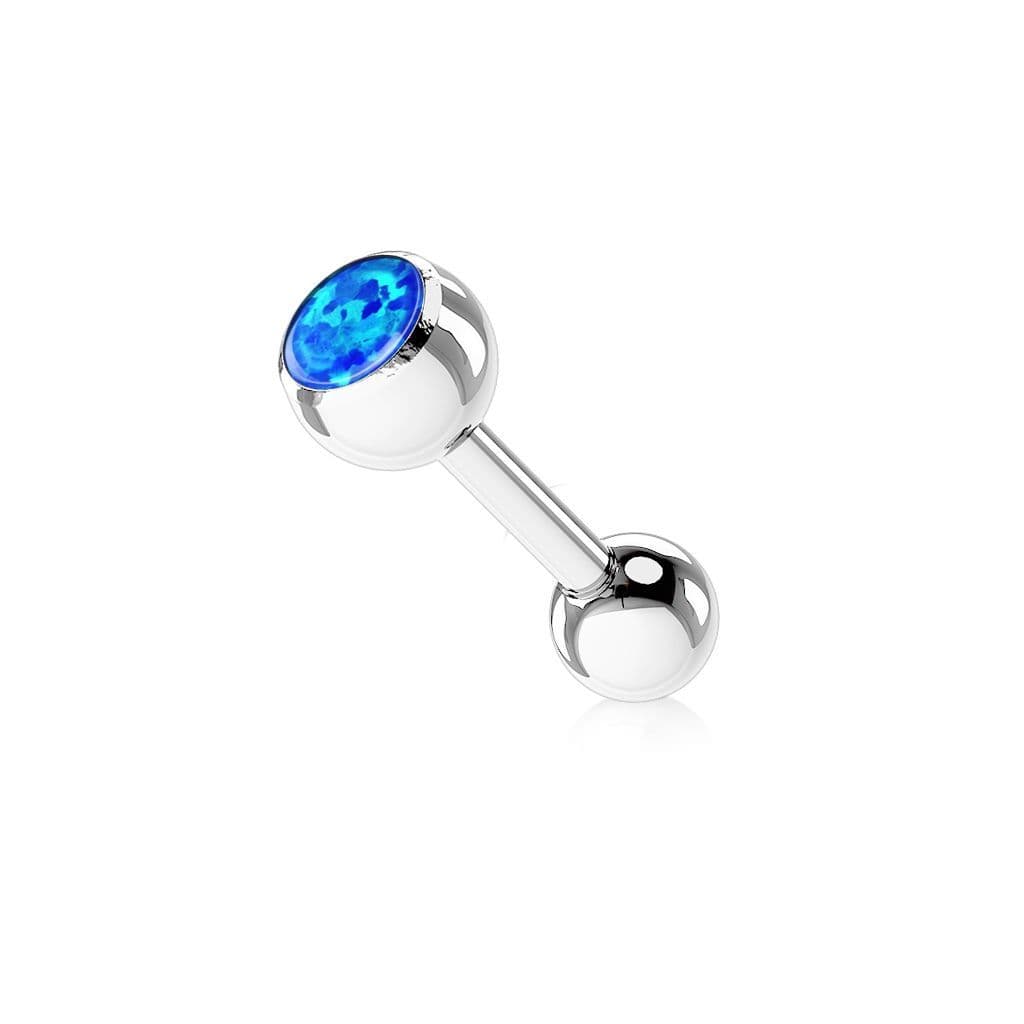 Piercing do jazyka s opálem (bílá) - náhled 4