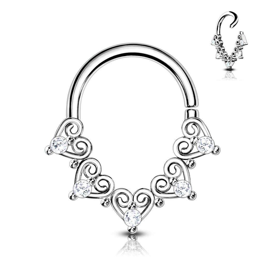 Helix / cartilage / tragus piercing 1,2 x 8 mm - NS0046ST-1208 - náhled 1