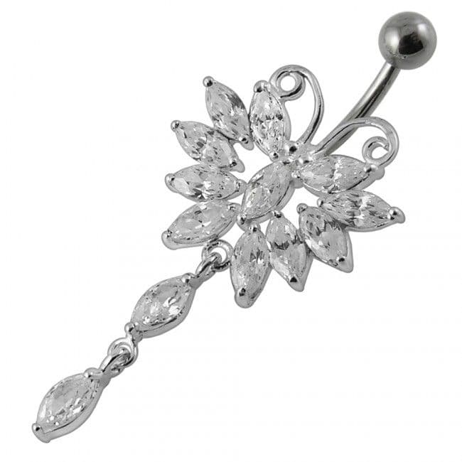 S4U Piercing do pupíku - motýlek (fialová) - BP01274-A - náhled 3