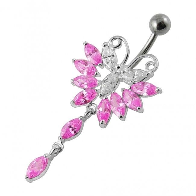 S4U Piercing do pupíku - motýlek (fialová) - BP01274-A - náhled 4