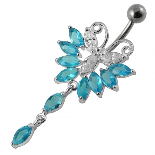 S4U Piercing do pupíku - motýlek (fialová) - BP01274-A - náhled 5