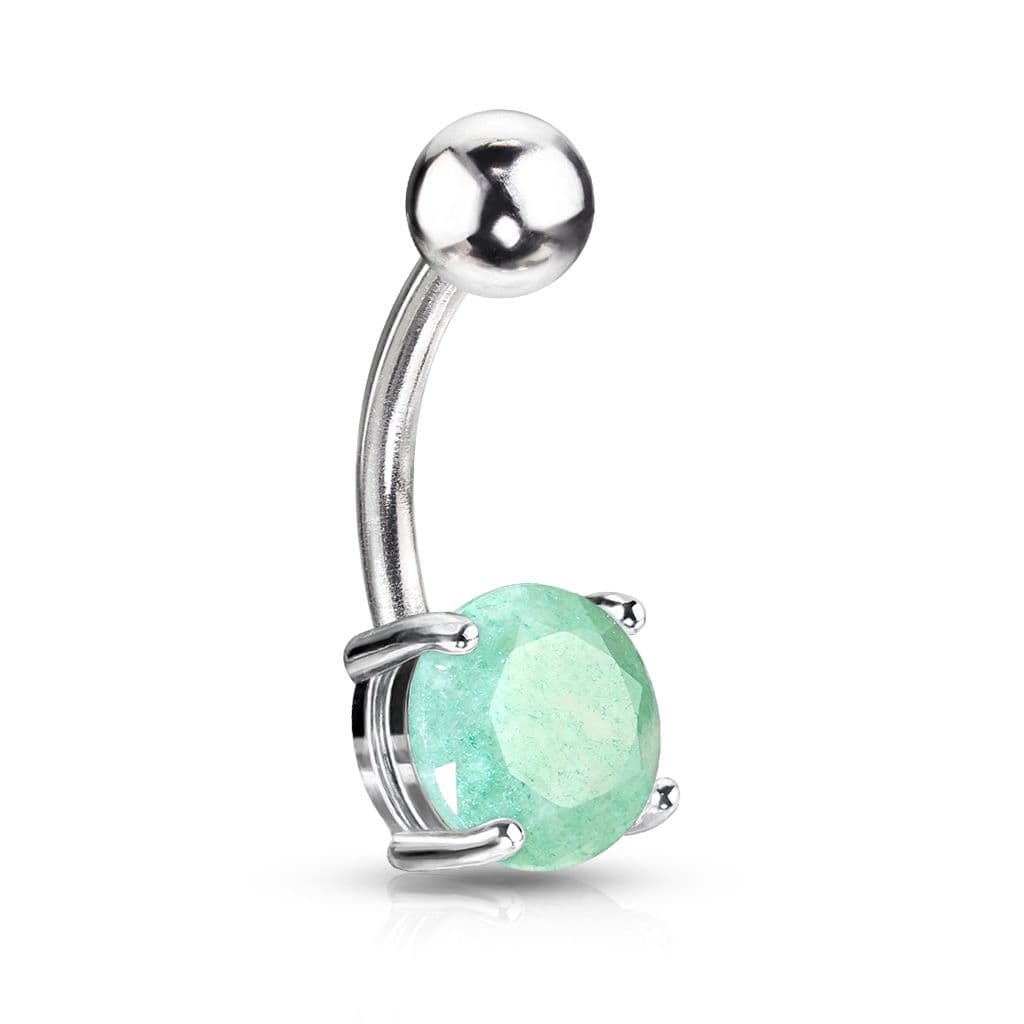 Piercing do pupíku - jadeit - WP0051